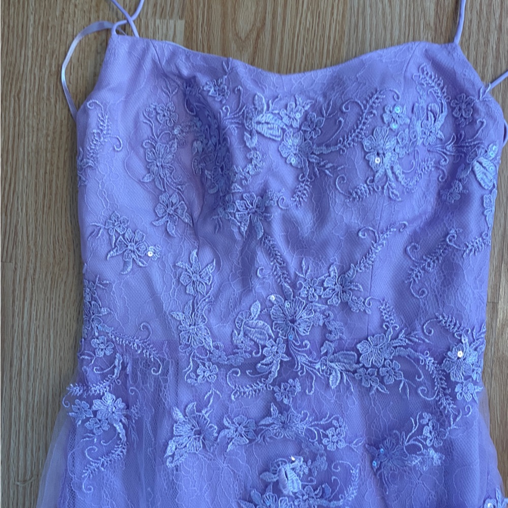 Prom Dress. Long Mermaid Corset Lilac